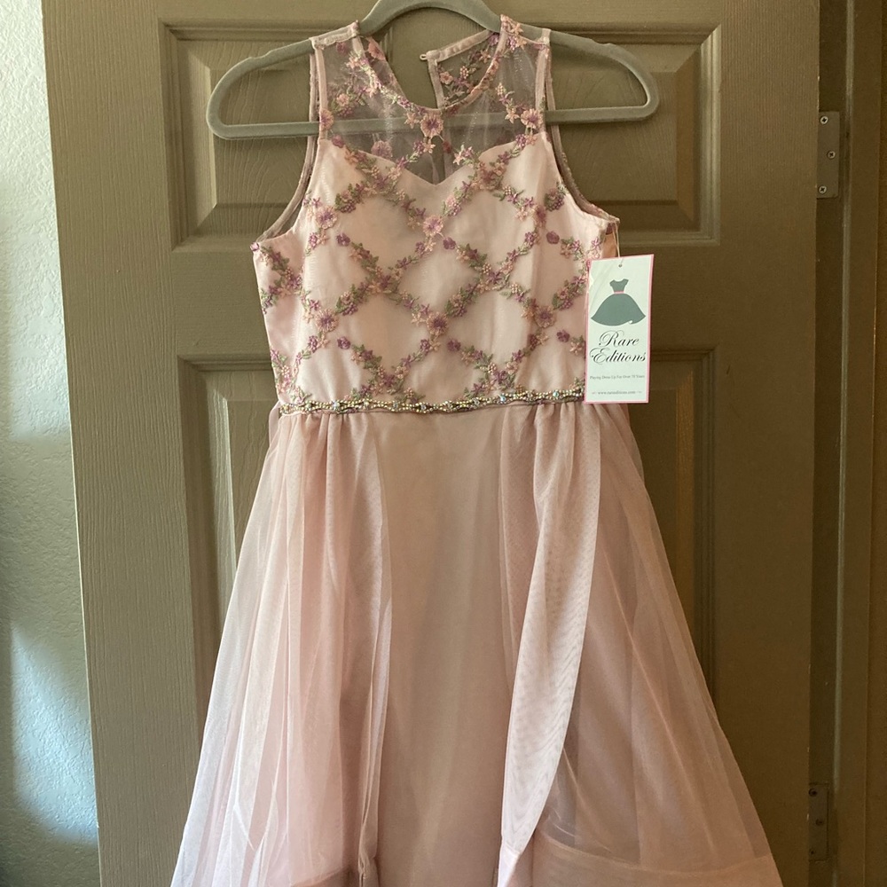 New with tags fancy high/low girls dress